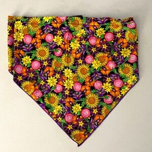 Dog Bandana Floral, L/XL